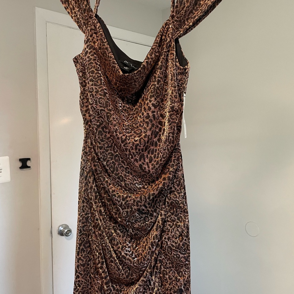 Leopard Print Sleeveless Dress size M